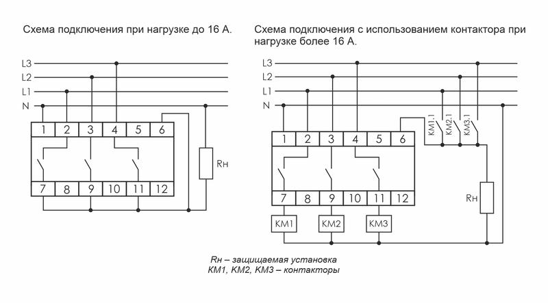 Переключатель фаз PF-431 (с приоритетной фазой; монтаж на DIN-рейке 35мм 3х400/230+N 3х16А IP20) F&F EA04.005.001