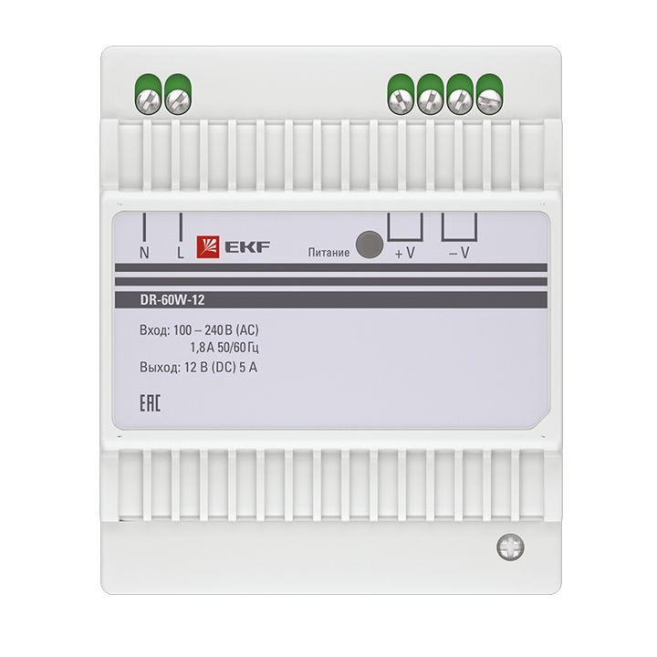 Блок питания 12В DR-60W-12 PROxima EKF dr-60w-12