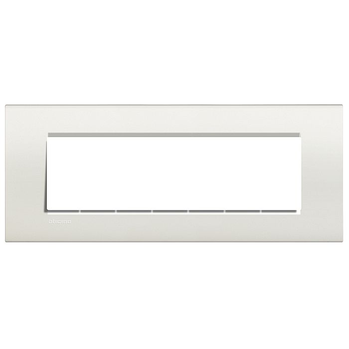 Рамка 7 модулей BTicino LIVING LIGHT, белый, LNA4807BI